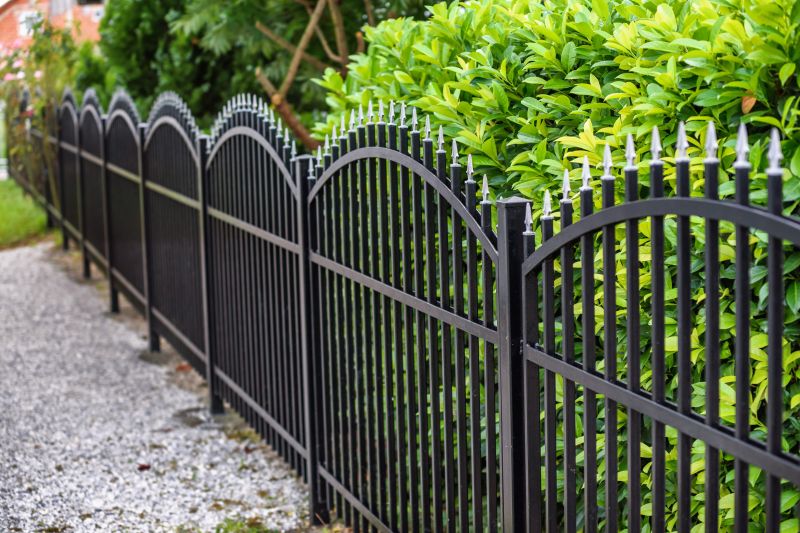 Metal Fence with Decorative Elements